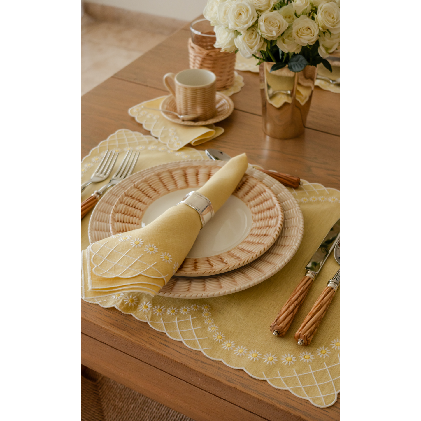 Daisy Placemat in Yellow