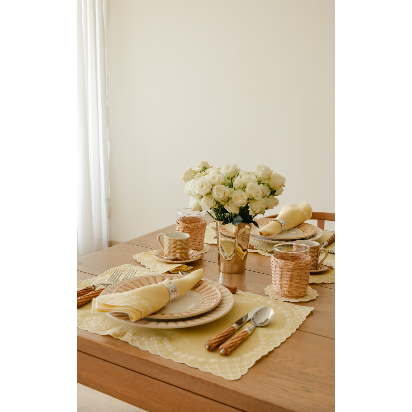 Daisy Placemat in Yellow