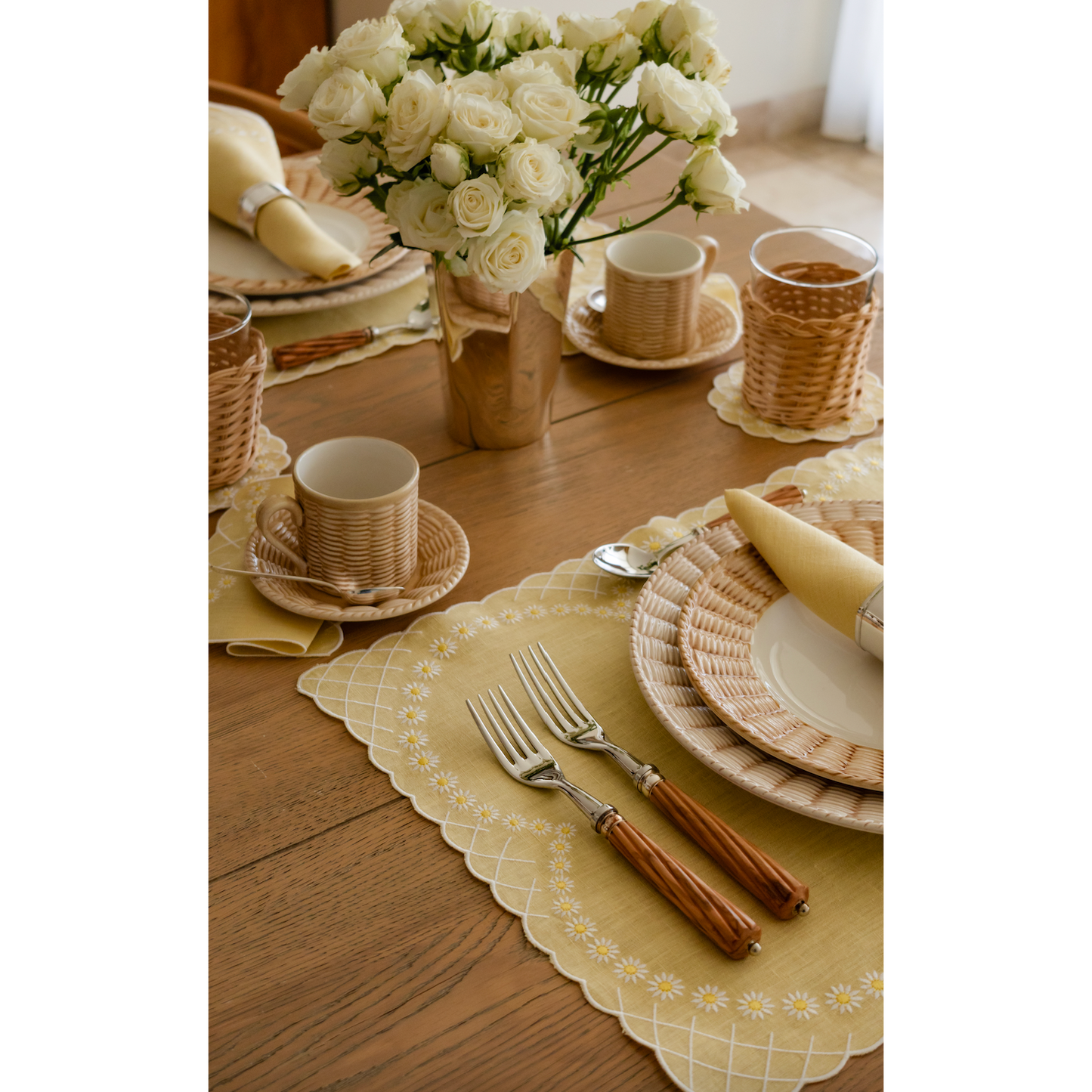 Daisy Placemat in Yellow