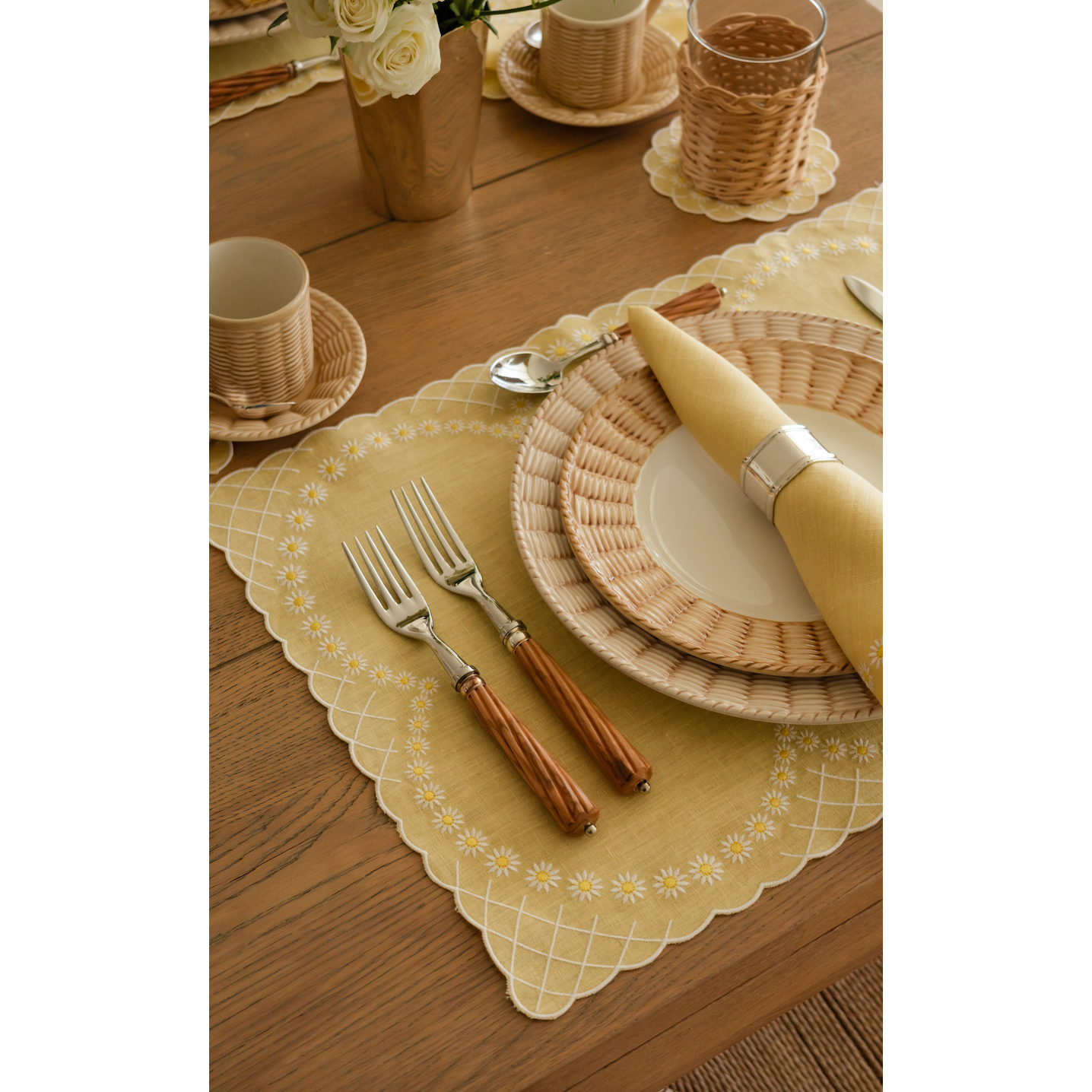 Daisy Placemat in Yellow