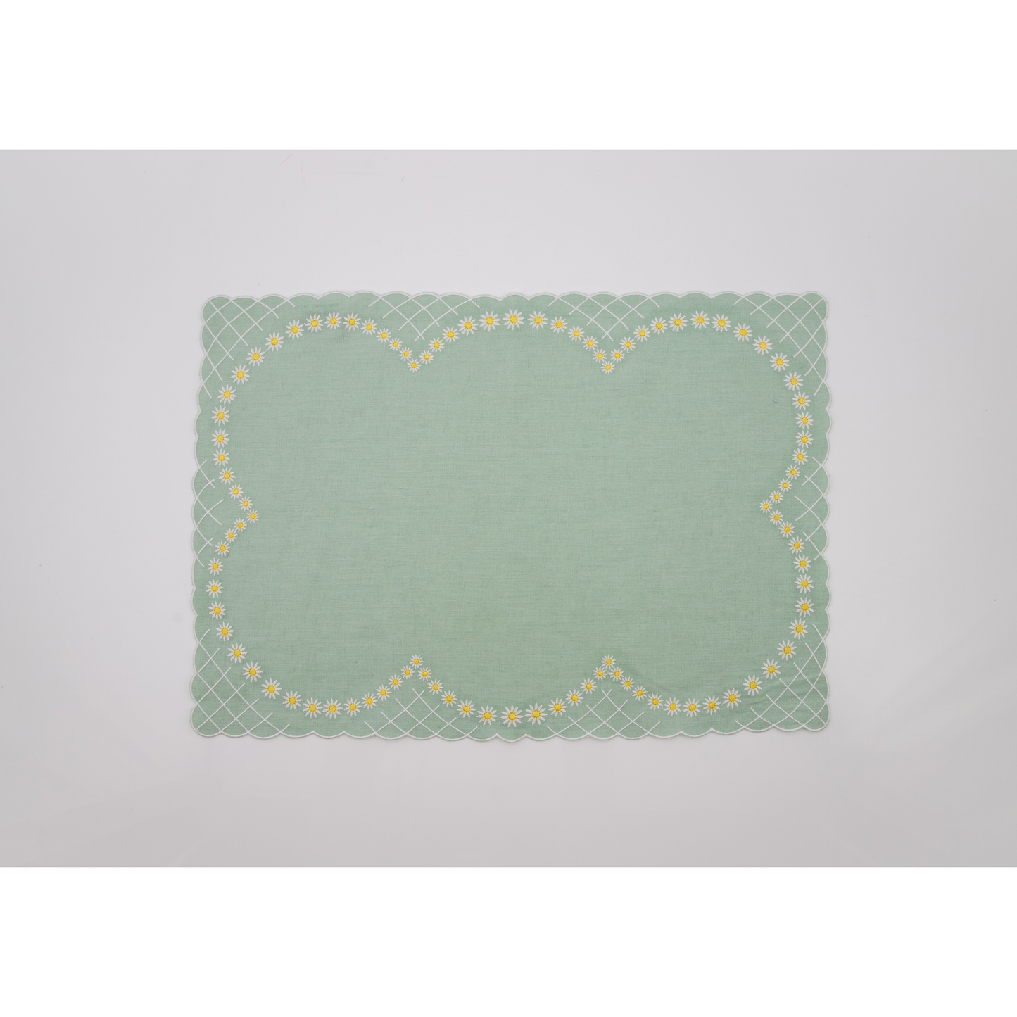 Daisy Placemat in Celadon