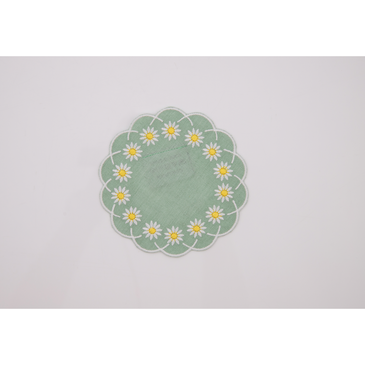 Daisy Coaster Celadon Set 4