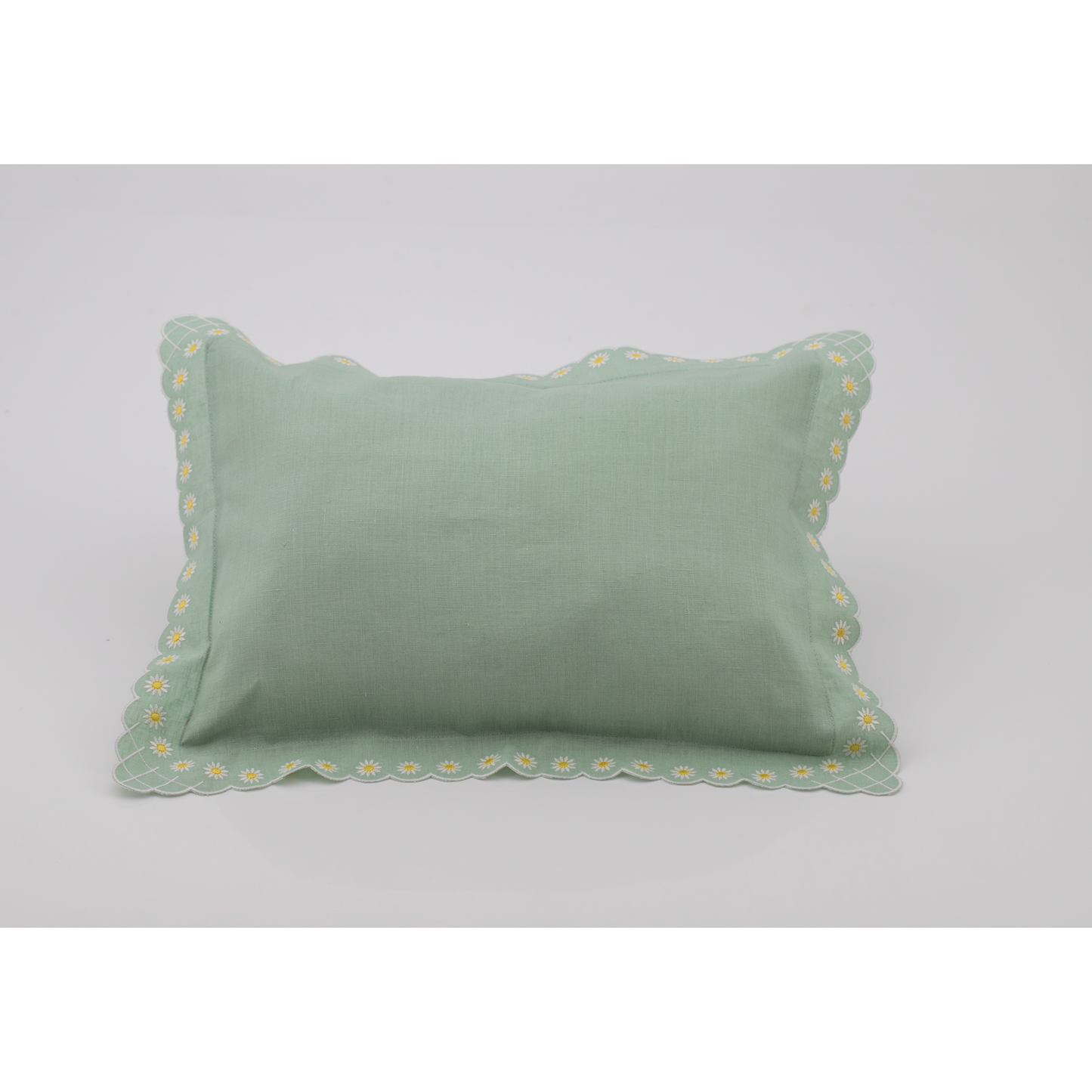 Daisy Boudoir Sham in Celadon