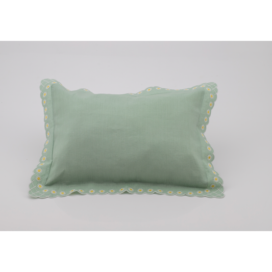 Daisy Boudoir Sham in Celadon