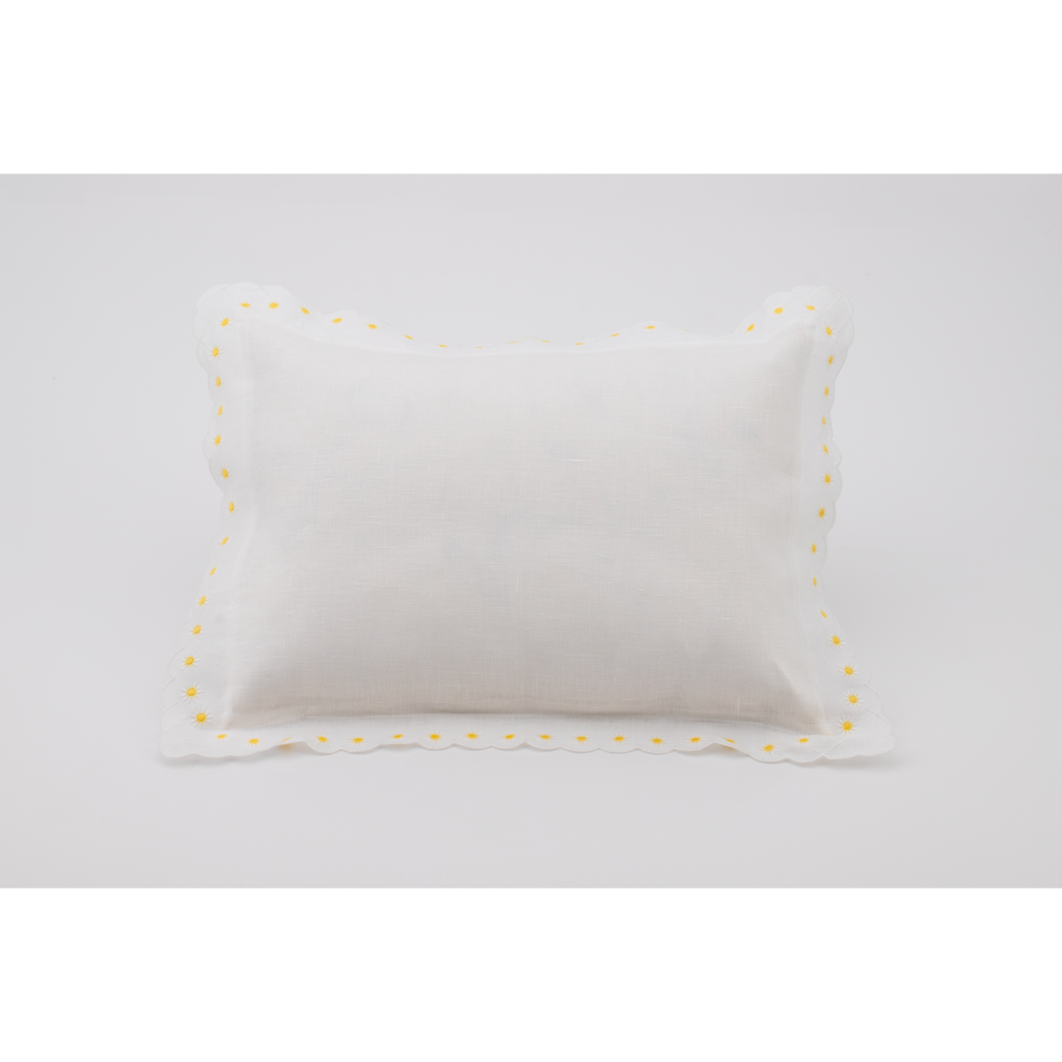 Daisy Boudoir Sham in White