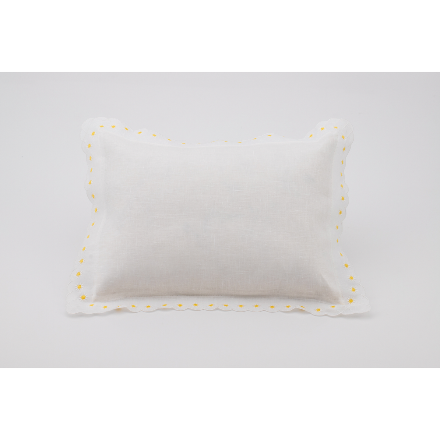 Daisy Boudoir Sham in White