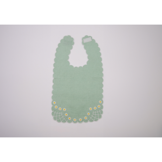 Daisy Bib in Celadon