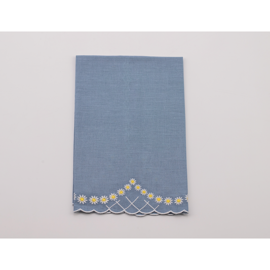 Daisy Guest Towel in Blue