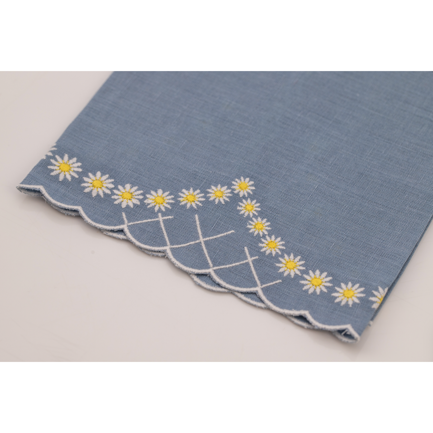 Daisy Guest Towel in Blue