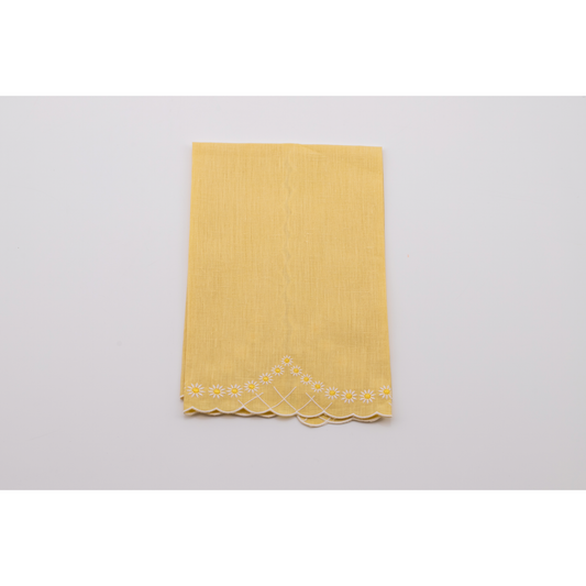 Daisy Guest Towel in Yellow