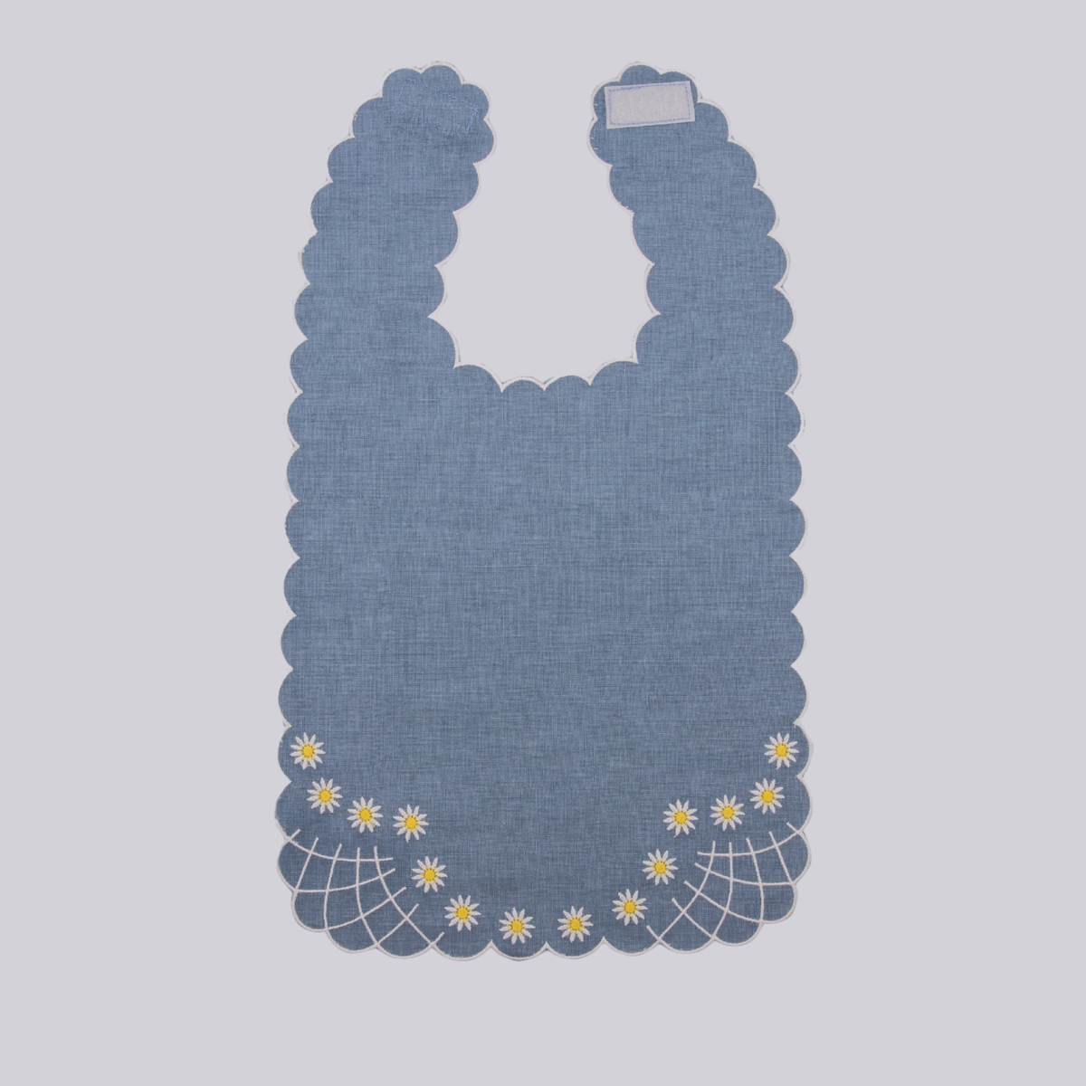 Daisy Bib in Blue