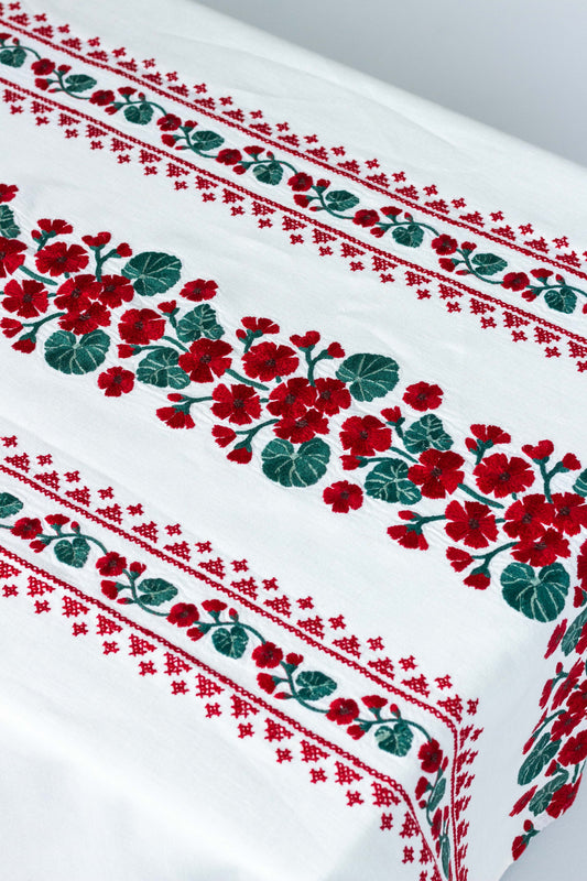 Geranio Rectangular Tablecloth for 6