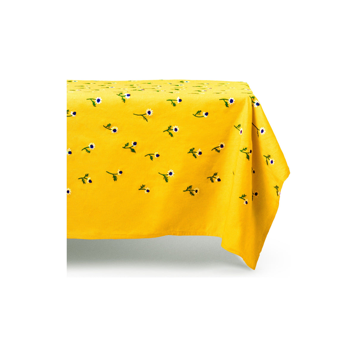 Manzanilla Mustard Rectangular Tablecloth
