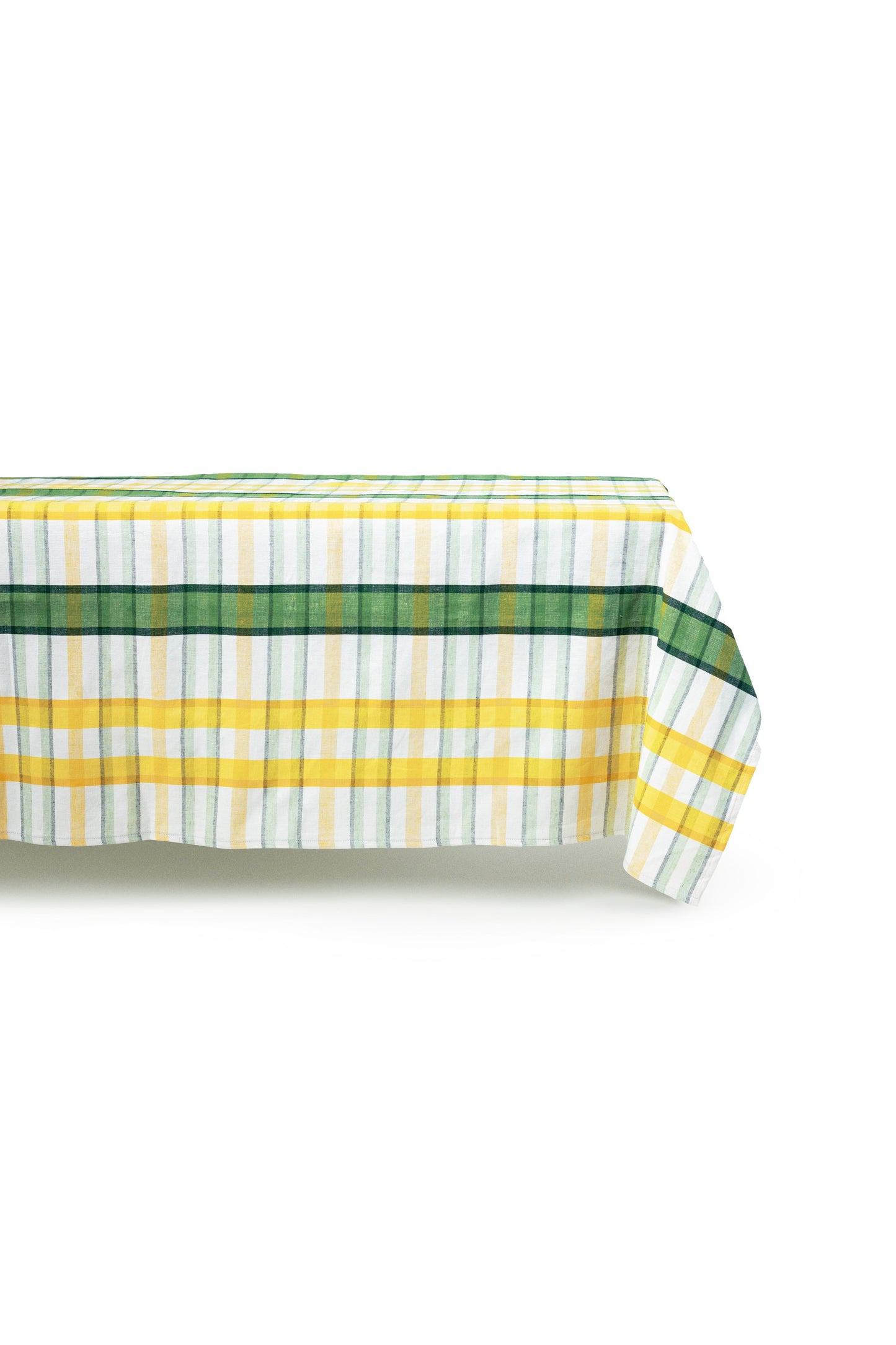 Multicolor Plaid Rectangular Tablecloth for 6